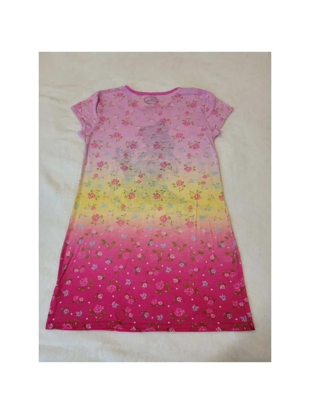 Disney Girls Short Sleeved Nightgown Size S/M
